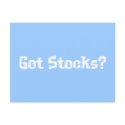 Got Stocks Gifts postcards