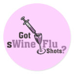 Got sWine flu shots stickers