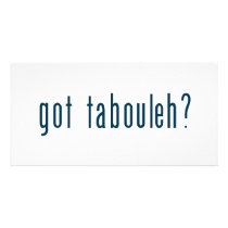 got tabouleh customized photo card