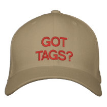 Got Tags? Hat Embroidered Hats