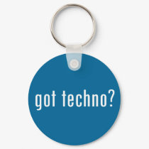 got techno? keychains