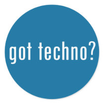 got techno? stickers by gottees got techno? stickers