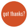 got thanks? sticker
