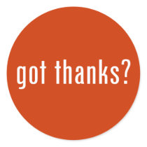 got thanks? stickers