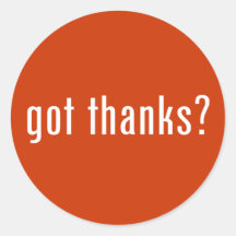 got thanks? sticker