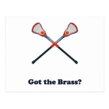 Got The Brass Lacrosse Postcard