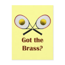 Got the Brass Tennis Post Cards