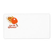 Got The Kahoonas Flaming Ping Pong Shipping Labels