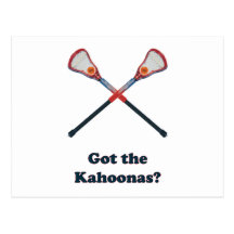 Got The Kahoonas Lacrosse Postcards