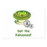 Got the Kahoonas Pinball Business Cards
