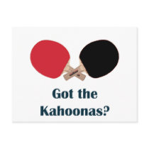 Got the Kahoonas Table Tennis Postcard