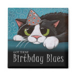 Got Those Birthday Blues - Cat Magnet
