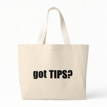 got TIPS? Canvas Bag