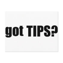got TIPS? Postcard