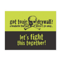 Got Toxic Drywall? postcards