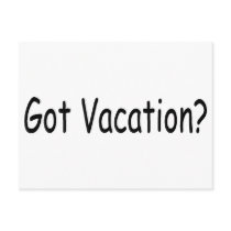 Got Vacation postcards