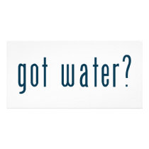 got water photo cards