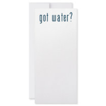 got water rack cards