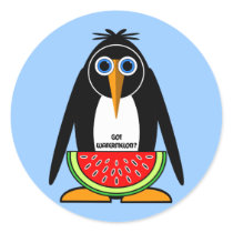 got watermelon round sticker