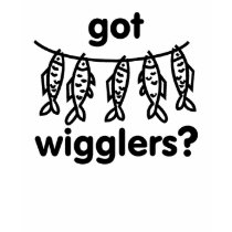 got wigglers fish t-shirts by mnlakewear got wigglers fish t-shirts