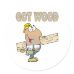 got wood carpenter humor funny design stickers