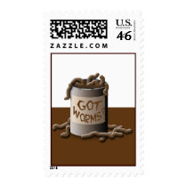 Got Worms? Postage Stamps