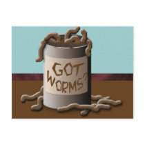 Got Worms? Postcard