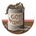 Got Worms? stickers by SuanSKatra Got Worms? stickers