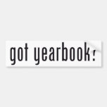 got yearbook? bumper stickers
