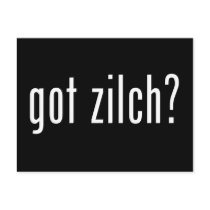 got zilch? postcards