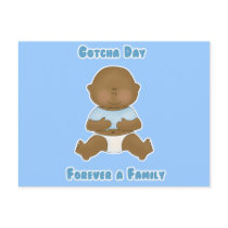 Gotcha Day Forever a Family boy postcards