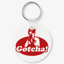 Gotcha Sarah Palin Gun Right to Bare Arms keychains by EllesBaby Gotcha Sarah Palin Gun Right to Bare Arms keychains