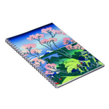 Goten-Yama Hill Cherry Blossom Fine Art Spiral Notebook