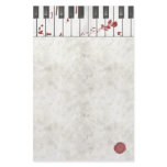 Goth Bloodstained Piano Stationery