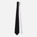 Goth Day Glow Chalk Art Tie tie