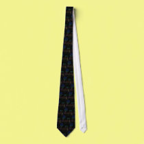 Goth Day Glow Chalk Art Tie ties