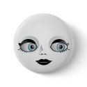 Goth Doll Face buttons by spacedust Goth Doll Face buttons