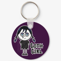 Goth Emo Girl keychains