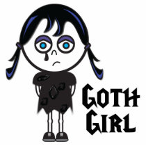 Goth Emo Girl photo sculptures by doonidesigns Goth Emo Girl photo sculptures