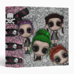 goth emo punk cuties notebook binders