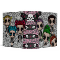 goth emo punk cuties notebook binders by dooni_notebooks goth emo punk cuties notebook binders