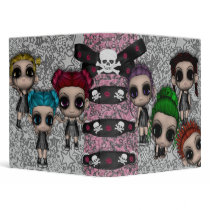 goth emo punk cuties notebook binders by dooni_notebooks goth emo punk cuties notebook binders