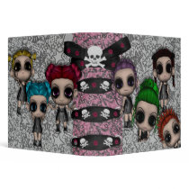 goth emo punk cuties notebook binders by dooni_notebooks goth emo punk cuties notebook binders
