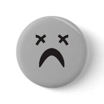 goth emo smiley face buttons