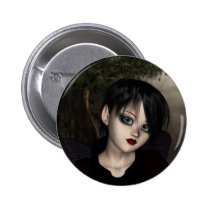 Goth Fairy Button buttons