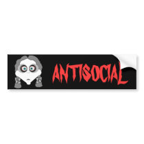 Goth Girl Bumper Sticker bumper stickers by calroofer Goth Girl Bumper Sticker bumper stickers