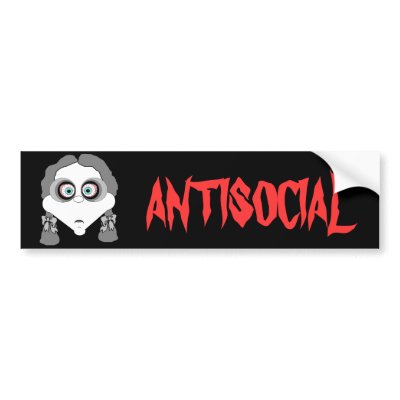 Goth Girl Bumper Sticker by calroofer