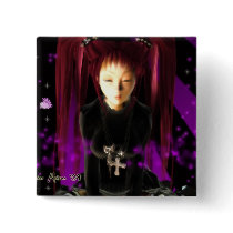 Goth Girl buttons