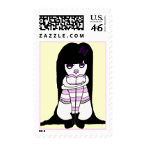 Goth Girl postage by Jamie_diad156 Goth Girl postage