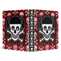 Goth Girl Skull Binder